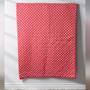 3M Quilted Red & White Polka Dot Throw